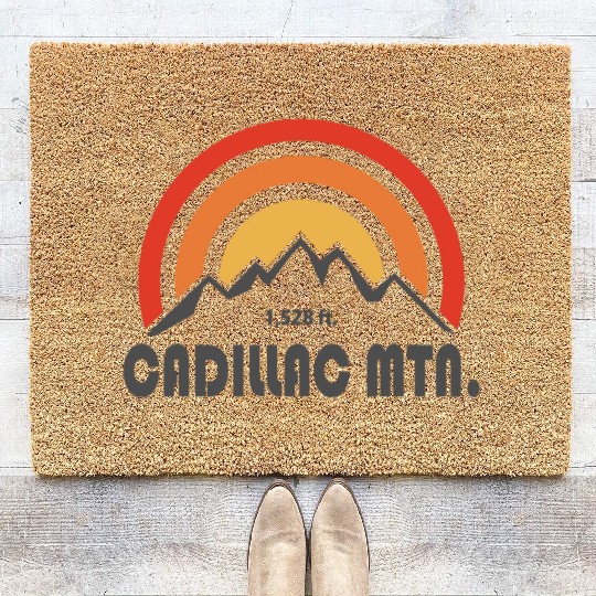 Cadillac Mountain Acadia National Park Coir Doormats