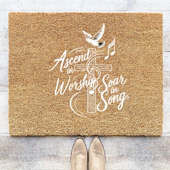 Prayer Songs Jesus Christ Religious Music Praise Coir Doormats