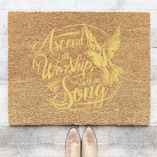 Prayer Songs Jesus Christ Religious Music Praise Coir Doormats