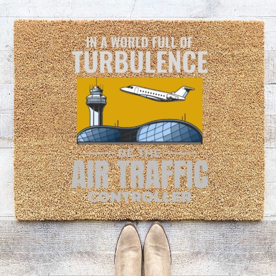 Air Traffic Controller ATC Aviation Humor Airplane Coir Doormats