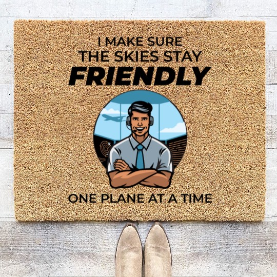 Air Traffic Controller ATC Aviation Humor Airplane Coir Doormats