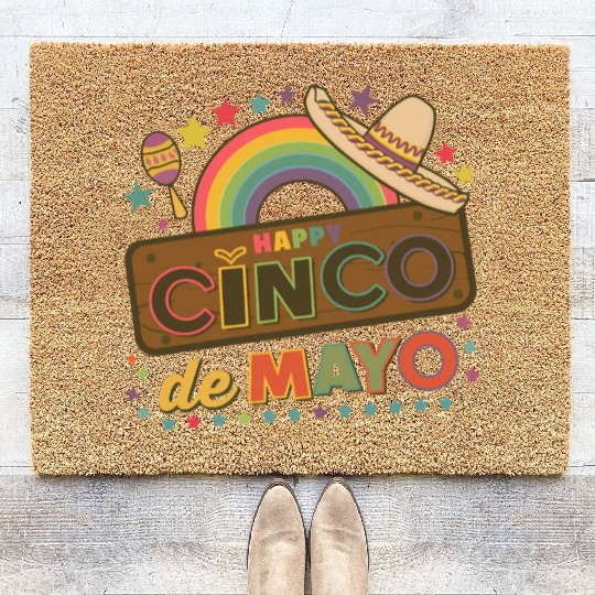 Cinco De Mayo Mexican Fiesta Coir Doormats