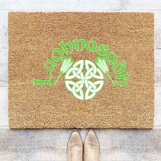 Irish Lughnasadh Festival Celtic Knot Coir Doormats