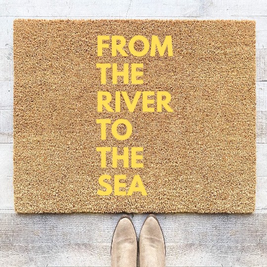 from the river to the sea Coir Doormats