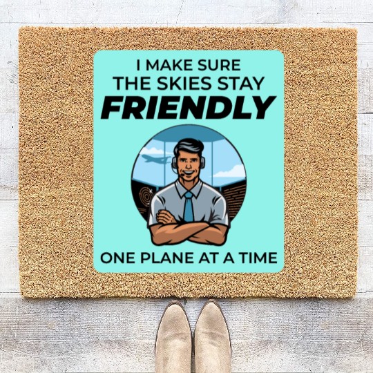 Air Traffic Controller ATC Aviation Humor Flight Coir Doormats