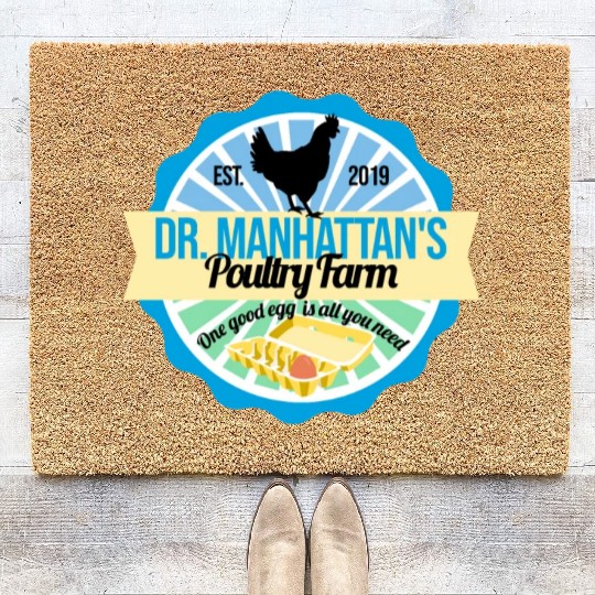 Dr Manhattan Poultry Farm Coir Doormats