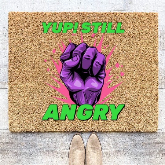 Still Angry : fathers day 2024 Coir Doormats