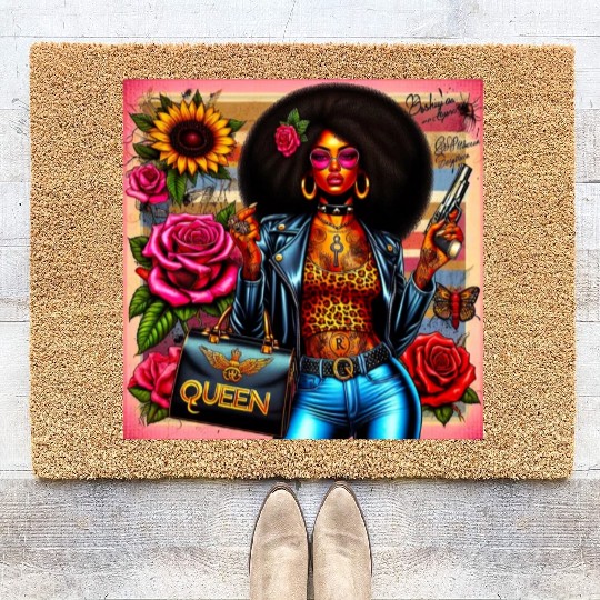 Diva Dime Queen Collection Coir Doormats