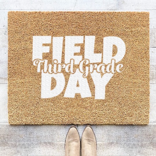 Field Day 2024 3rd Third Grade School Teacher Coir Doormats