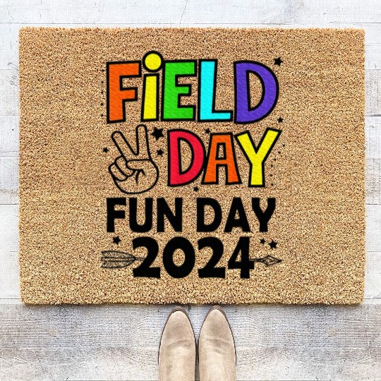Field Day Fun Day For Teacher Field Day Coir Doormats