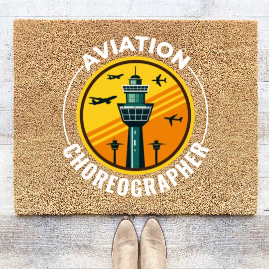 Air Traffic Controller ATC Aviation Humor Airplane Coir Doormats