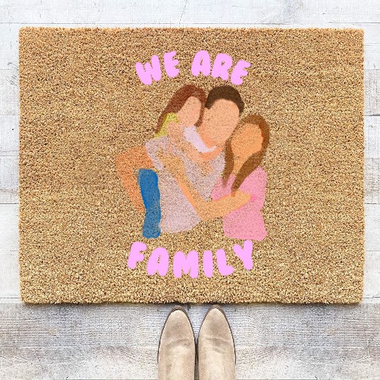 We are Family Coir Doormats