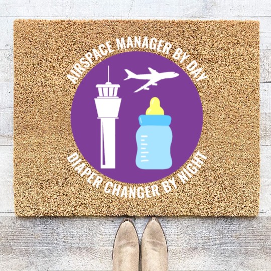 Air Traffic Controller ATC Aviation Humor Airplane Coir Doormats