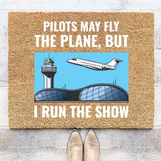 Air Traffic Controller ATC Aviation Humor Airplane Coir Doormats
