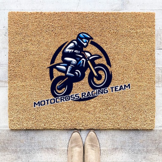 motocross racing team Coir Doormats