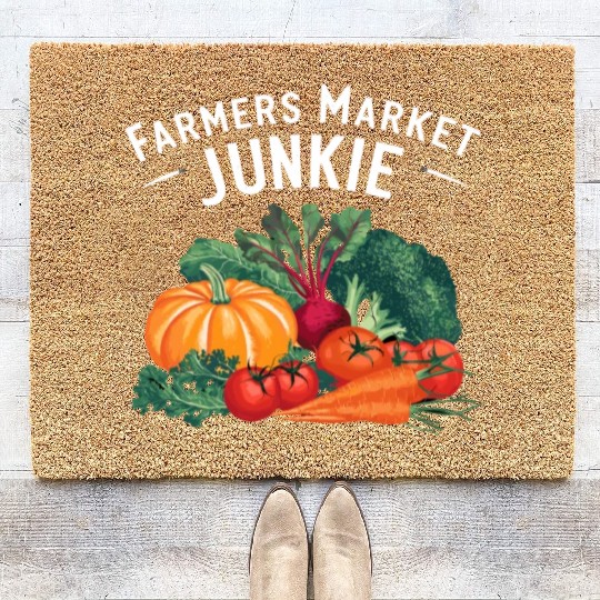 Farmers Market Farmer Agriculture Farming Food Coir Doormats