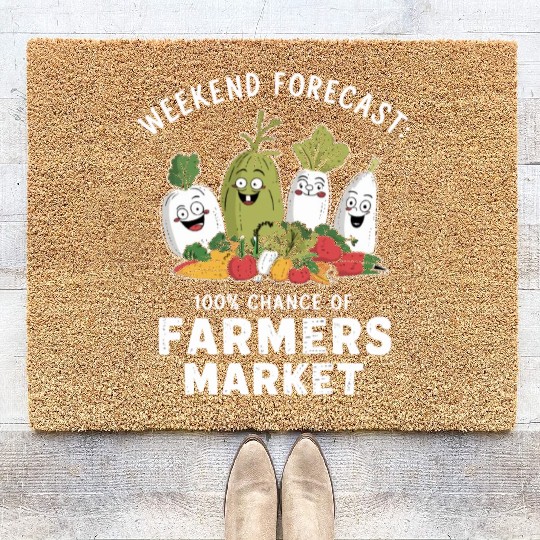 Farmers Market Farmer Agriculture Farming Food Coir Doormats