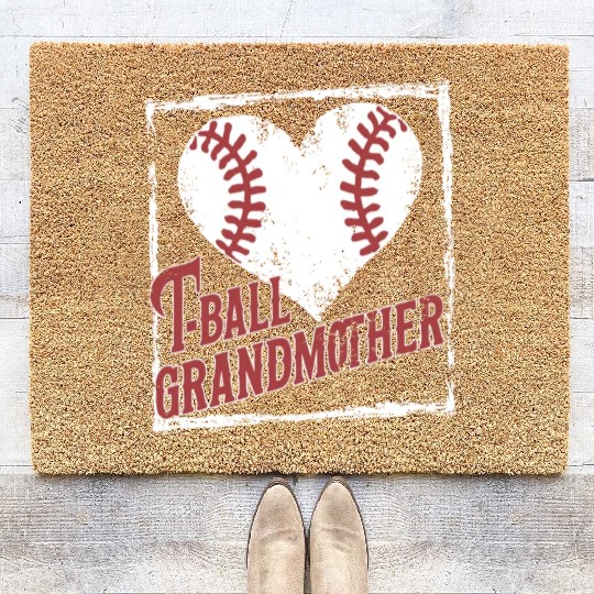 Baseball Grandma Grandmother Grandparents Day Coir Doormats