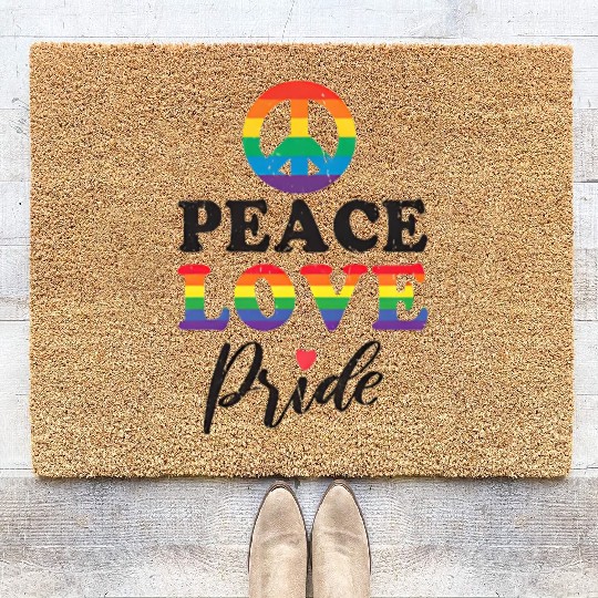 Lgbt Pride Month I See You I Love You I Accept You Coir Doormats