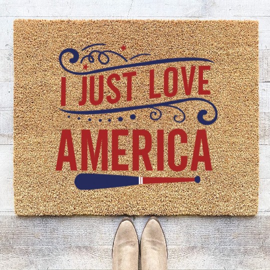 I Just Love America Coir Doormats