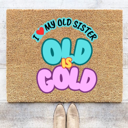 I love my sister Coir Doormats