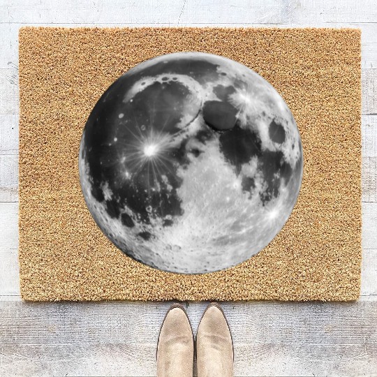 Realistic Moon Coir Doormats