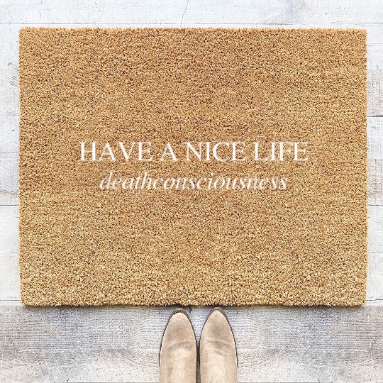 Indie Noise Deathconsciousness Graphic Coir Doormats