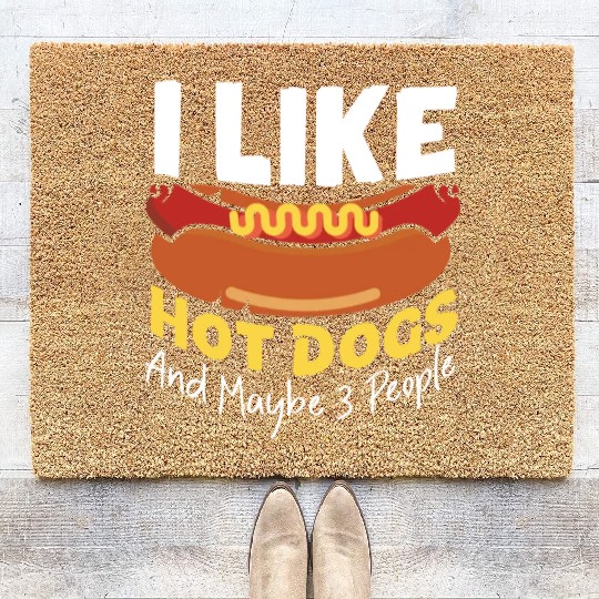 Hot Dog Adult I Like Hot Dogs And Coir Doormats