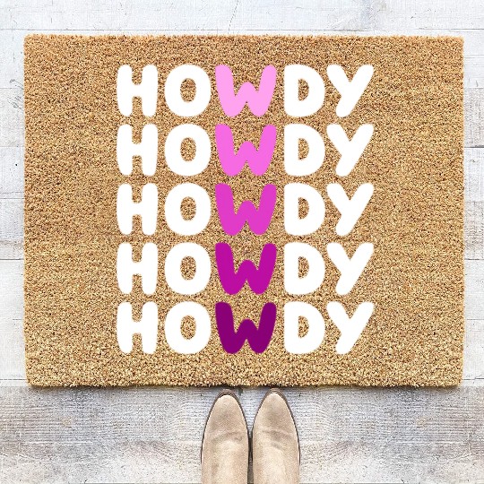 Western Country Texas Cowboy Hat Coir Doormats