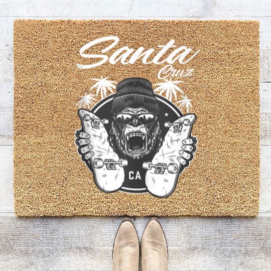 SkateBoard Santa Cruz Palm Street Coir Doormats