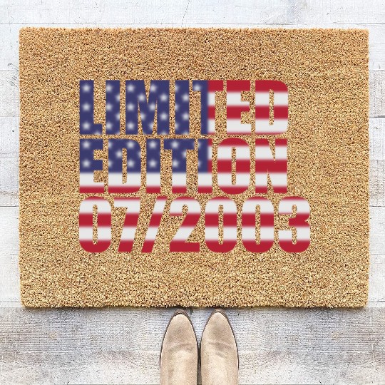 21st birthday Limited Edition USA 07/2003 Coir Doormats