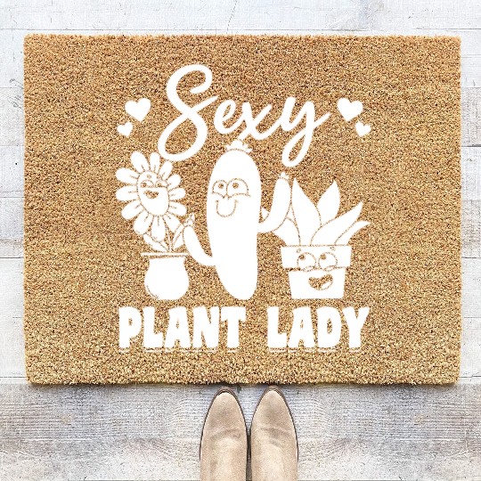 Hobby Gardener Plant Lover - Gardening Sexy Plant Coir Doormats