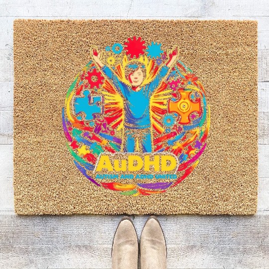 AuDHD Autism ADHD Autistic Spectrum Neurodiversity Coir Doormats