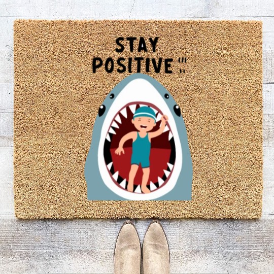 Stay positive Coir Doormats