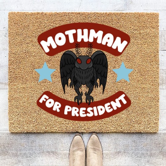 Mothman USA Election Campaign Politics 2024 Coir Doormats