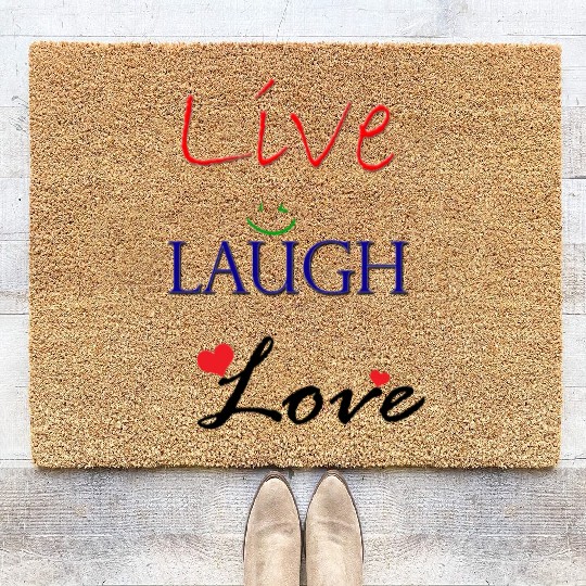 Live Laugh Love Coir Doormats