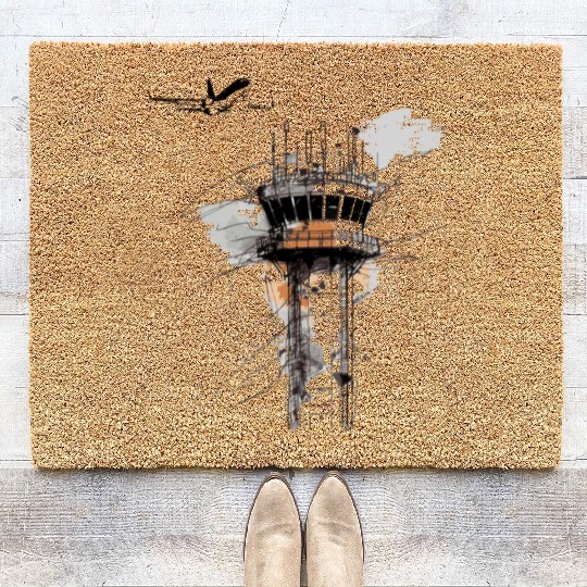 American Flag US, air traffic controller Coir Doormats