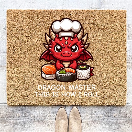 Sushi - Sushi Roll - Sushi Chef - Sushi Humor Coir Doormats
