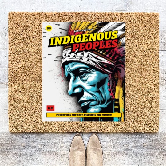 Indigenous Peoples Embracing Culture Coir Doormats