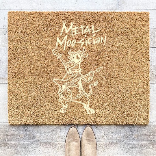 Metal Moosician Clothing Playing Coir Doormats