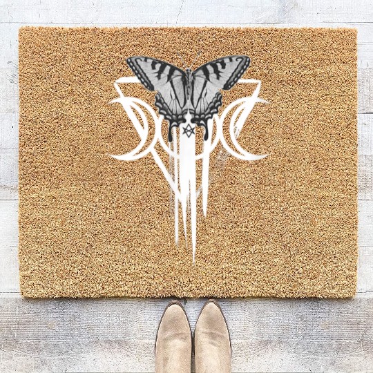clothing aesthetics butterfly witchcraft Coir Doormats
