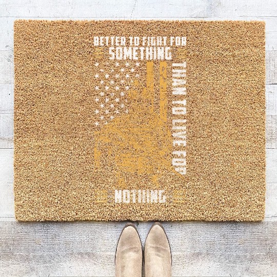 Military Veteran Freedom Demonstration Coir Doormats