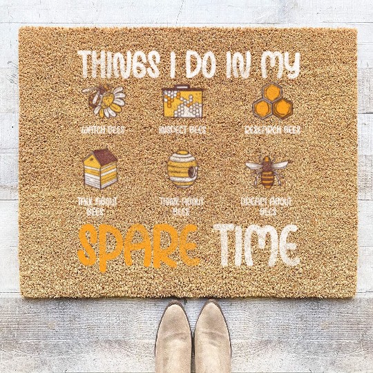 Honey Bee Bees Useful Summer Coir Doormats