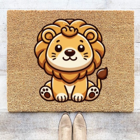Lion Cute Animals For Kids Lion King Coir Doormats