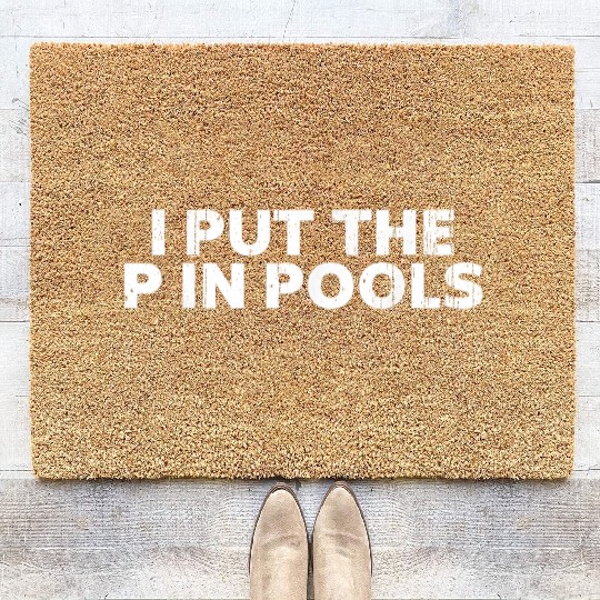 Pools Meme Swimming Spring Break Coir Doormats
