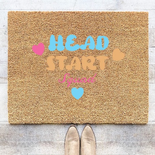 Head Start Squad Homeschool Back to School Coir Doormats