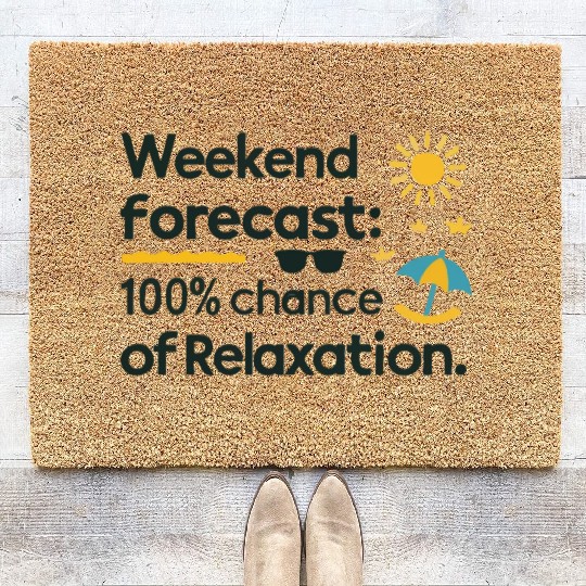 Weekend Forecast: 100% Chance of Relaxation Coir Doormats