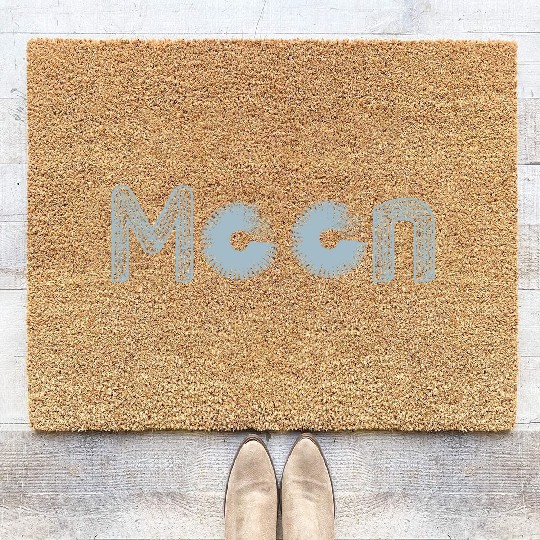 Moon Coir Doormats, Retro Comfort Colors Coir Doormats for Women