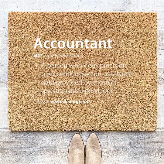 Funny Accountant Definition Funny Cute Gift For Coir Doormats