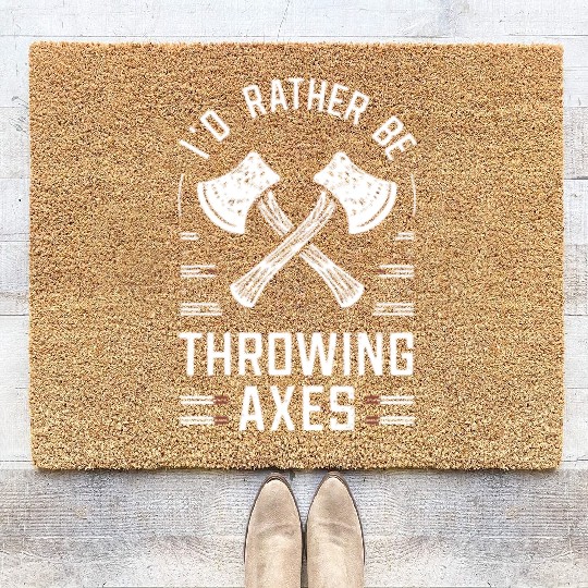 Axe Throwing Enthusiasts Championship Precision Coir Doormats